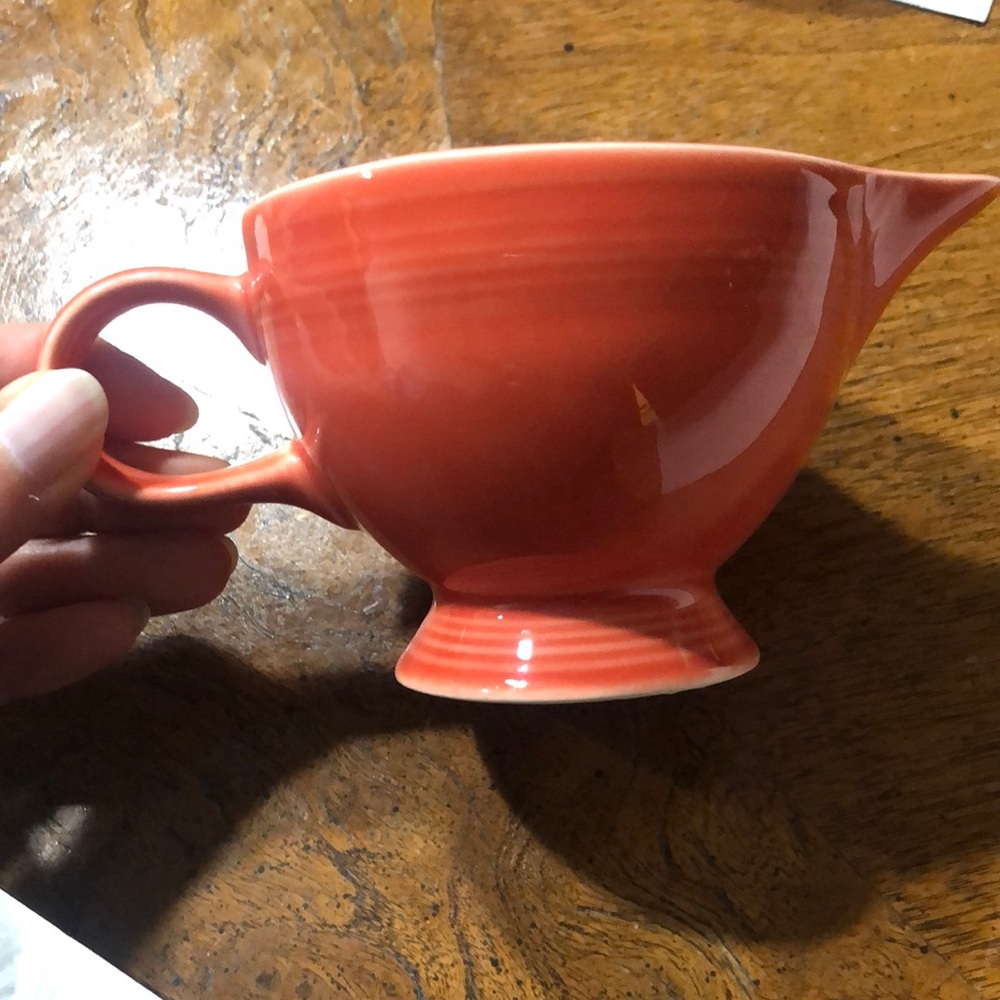 Fiestaware Persimmon Orange Individual Creamer